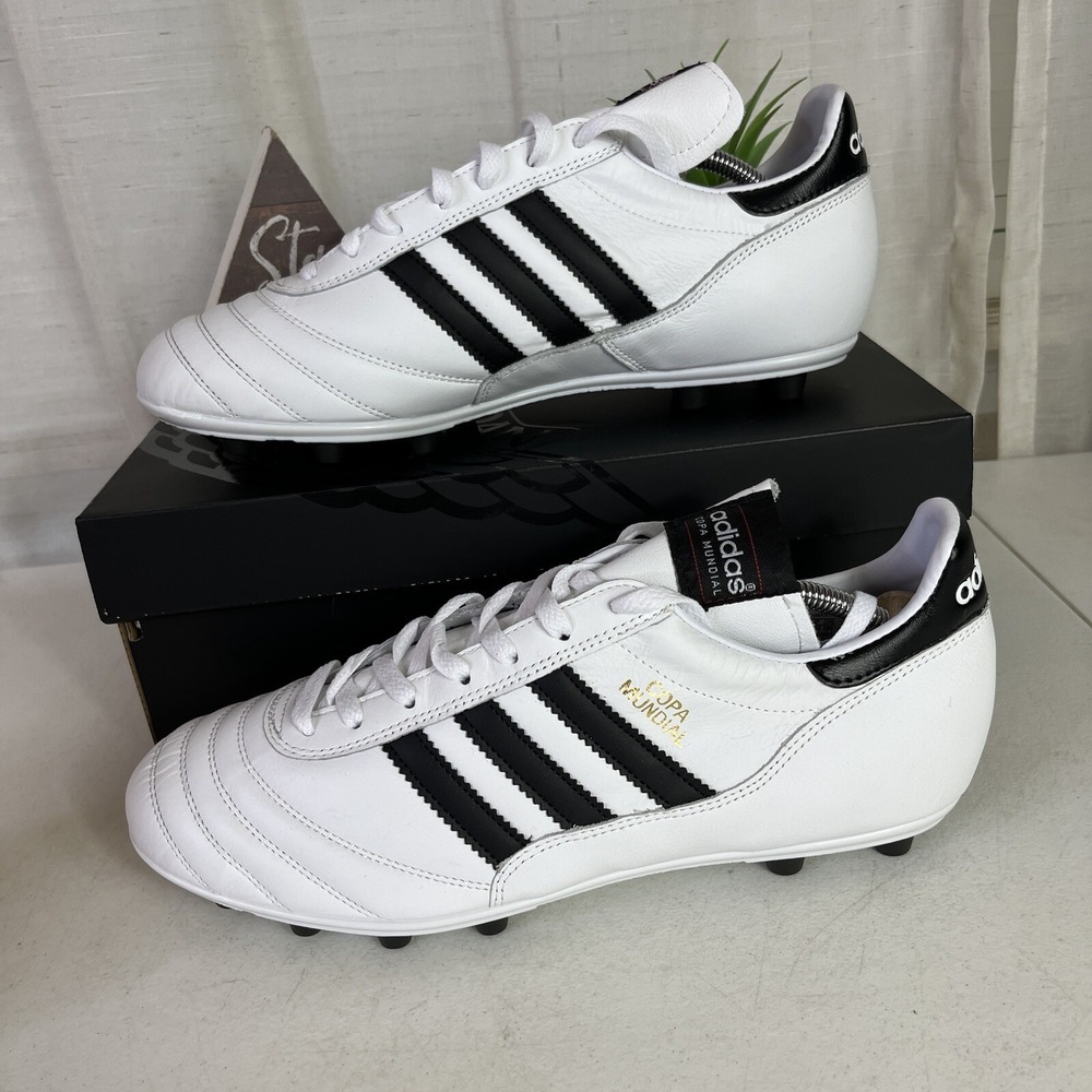 ✅ Adidas Copa Mundial Leather White Black Soccer Shoes Cleats ID4050 Men Size 11